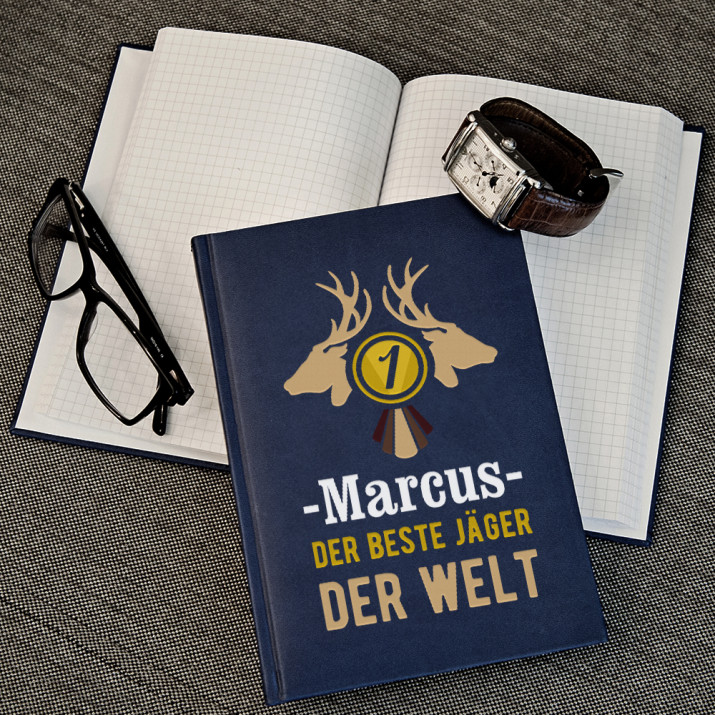 Bester Jäger - Notiubuch A5 mit Aufdruck